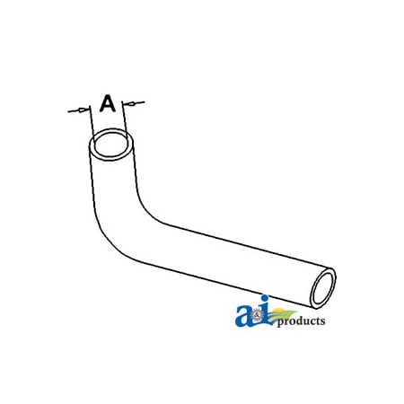 A & I Products Radiator Hose, Upper 8" x1.2" x1.2" A-SBA310160050